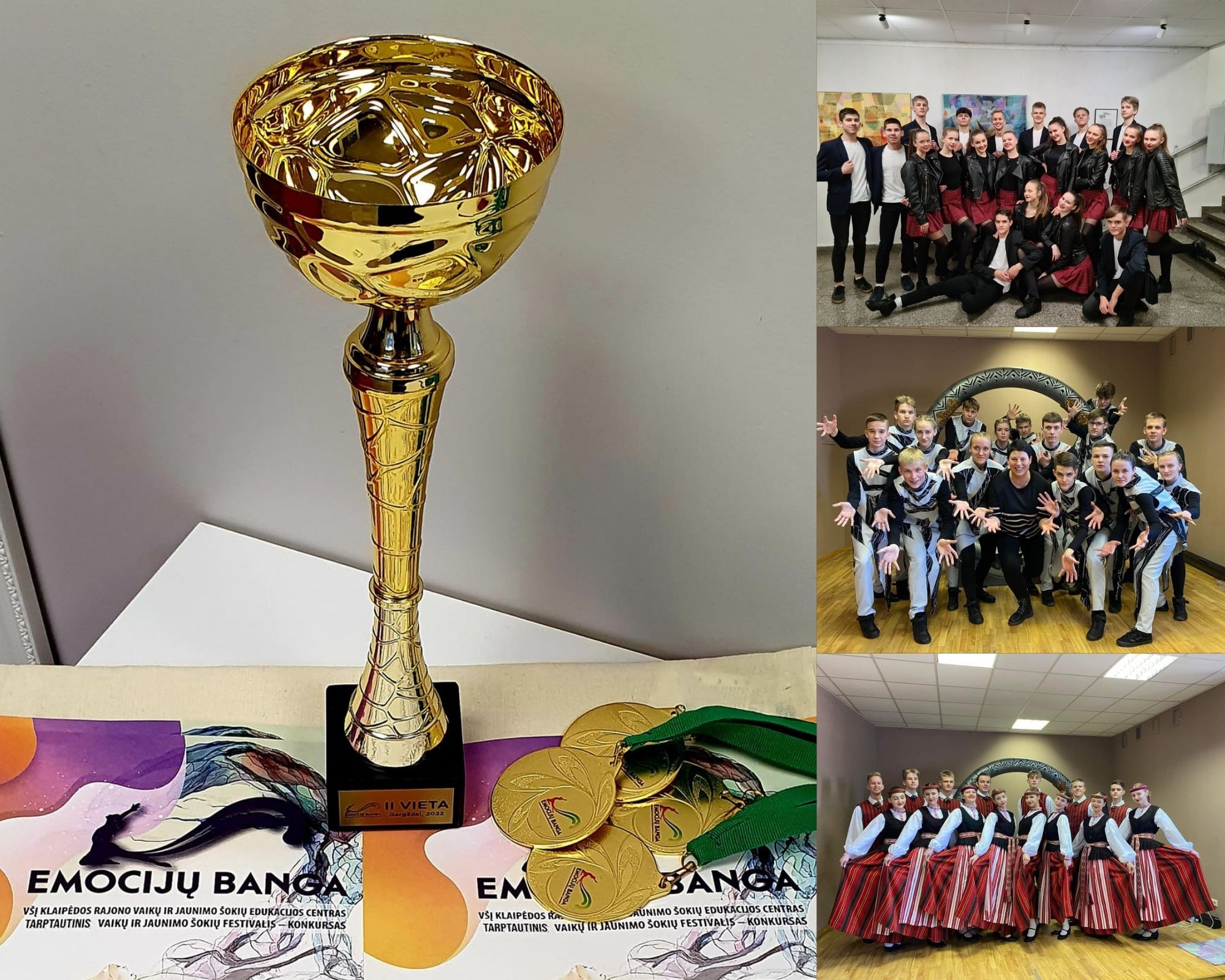 „Emocijų banga“ Jurbarko kultūros centro šokėjams atnešė aukščiausius apdovanojimus